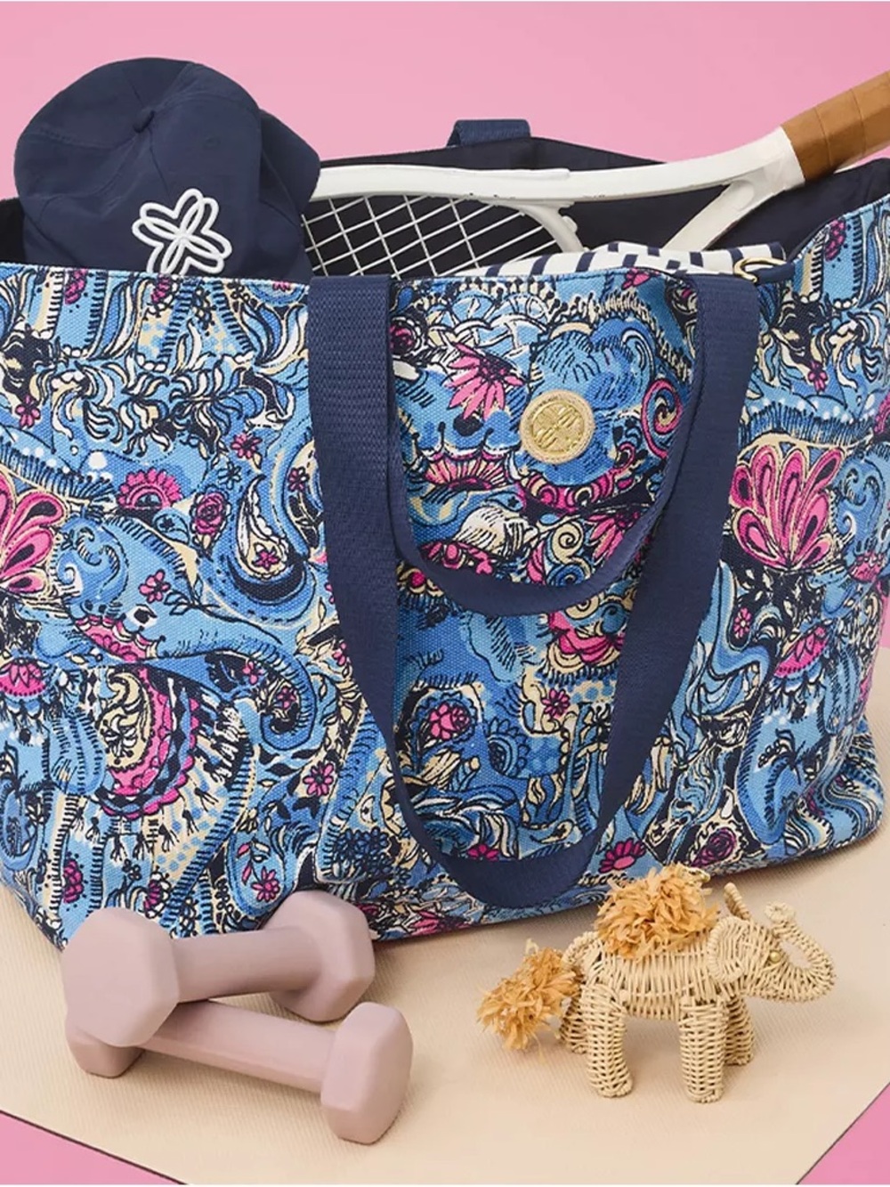 Lilly Pulitzer Canvas Tote Bag
Color: Multi Paisley Parade - Picture 2 of 12